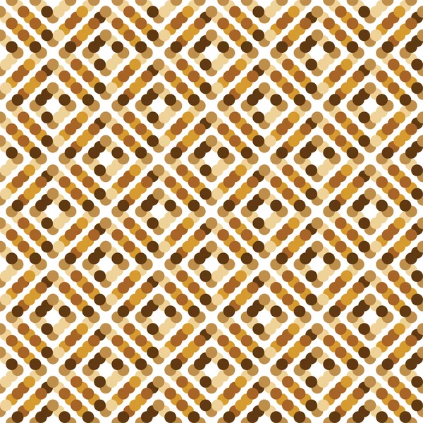 Brown kwadraten van cirkels — Stockvector