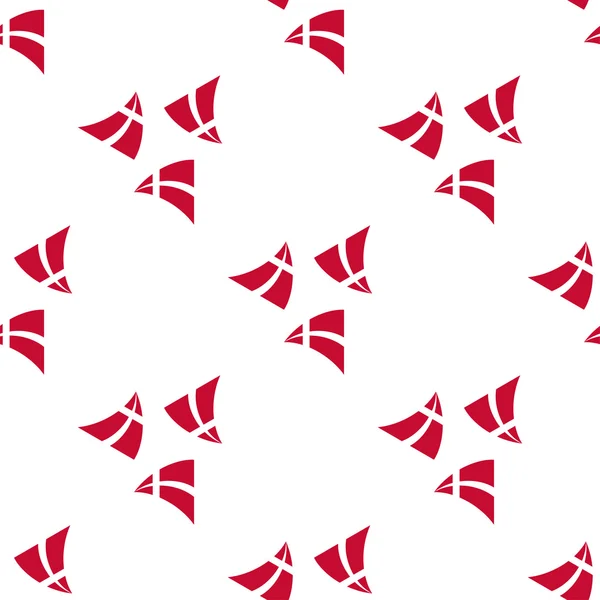 Danish flag seamless pattern — Stock Vector