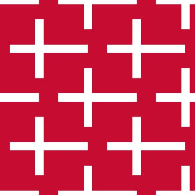 Stilize Danimarka bayrağı desen