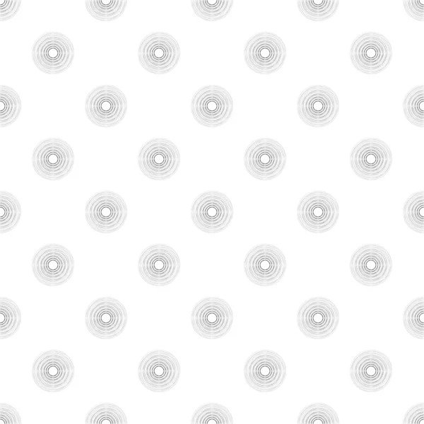 Polka Dot in Grey Gradient Circles of Multiple Lines on White Ba — Stock Vector