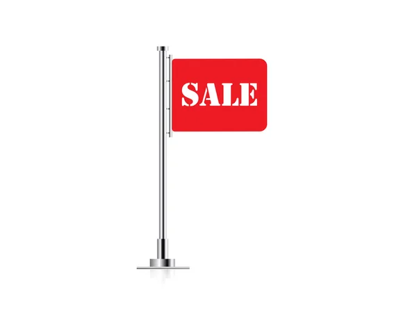 Beyaz bir arka plan üzerinde bayrak satış.