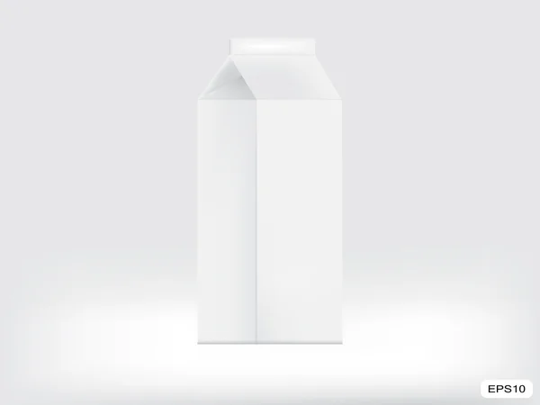 Boş süt kutusu.