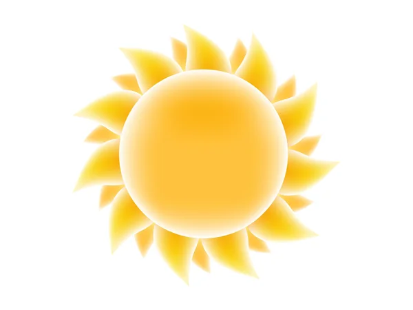 Icono del sol, vector . — Vector de stock