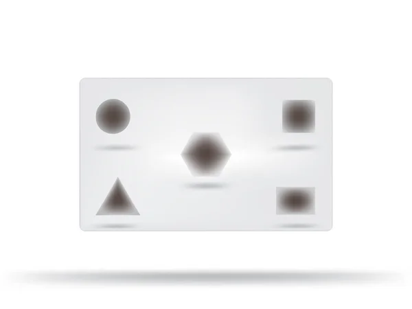 Geometrik şekillerle kartı