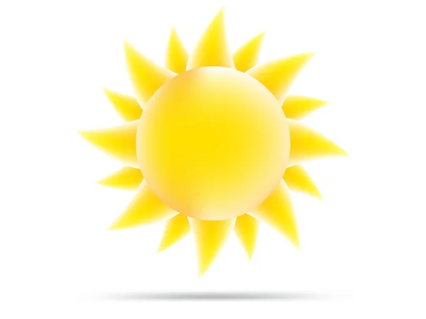Icono del sol, vector — Vector de stock