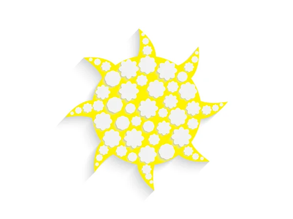 Güneş simge vektör