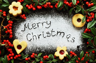 Noel kurabiye çerçeve