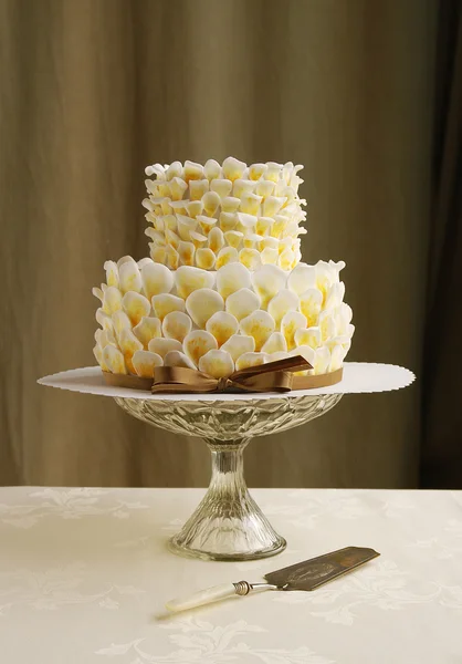 Wspaniały tort weselny — Zdjęcie stockowe