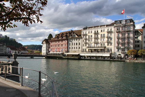 Bella città svizzera — Foto Stock