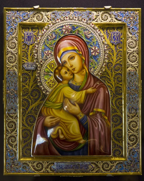 Icône orthodoxe de la Mère de Dieu — Photo