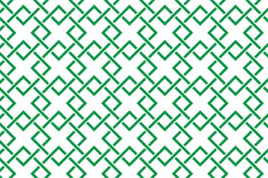 Vektör arkaplanı - beyaz arkaplan üzerinde koyu yeşil dikdörtgen şekilleri tekrarlayan bir geometrik desen