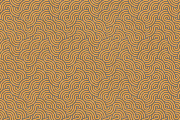 Fondo Vectorial Abstracto Forma Ondas Japonesas Grises Naranjas — Vector de stock