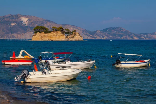 Сценічний Вигляд Пляжу Каламакі Грецькому Острові Закінтос — стокове фото