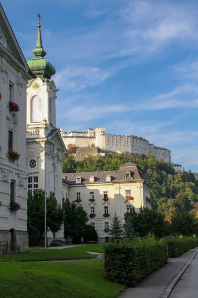 Una Delle Viste Più Pittoresche Salisburgo Austria — Foto Stock
