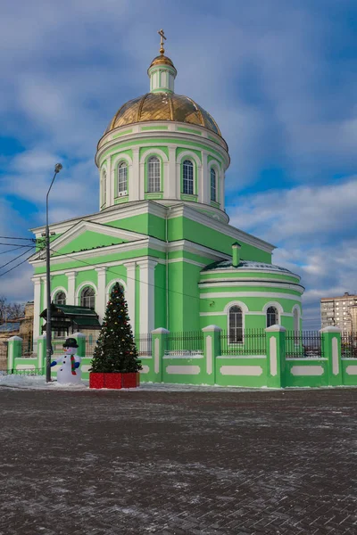 Tempel Naam Van Heilige Levengevende Drie Eenheid Stad Ozyory Rusland — Stockfoto