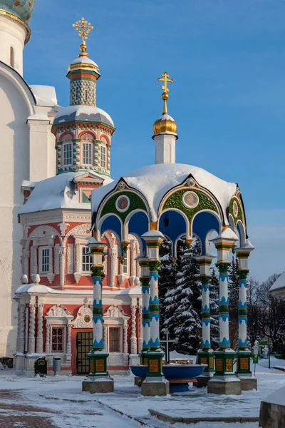 Assumption Well Territory Trinity Sergius Lavra Sergiev Posad Russia — Stock Photo, Image