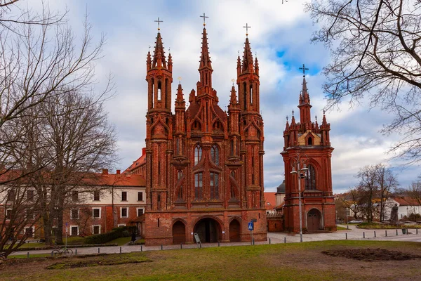 Kościół Bernardynów Wilnie Litwa — Zdjęcie stockowe