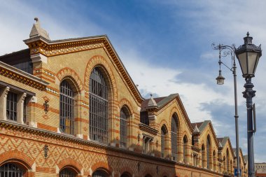 Budapeşte 'deki merkez pazar binası (Macaristan)
