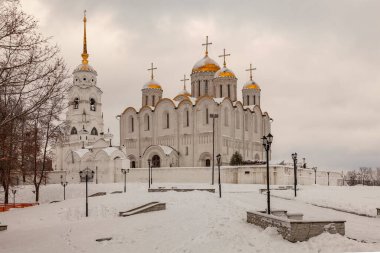 Rusya 'nın Vladimir kentindeki Kutsal Katedral Manzarası