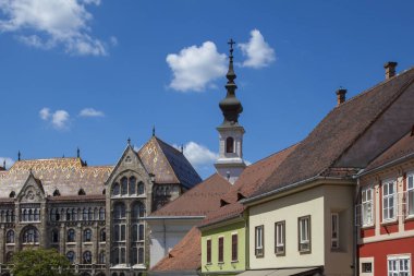 Macaristan 'ın başkenti Budapeşte' nin pitoresk sokaklarından biri.