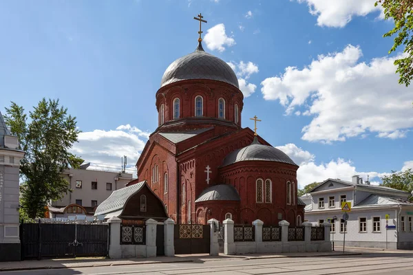 Zamoskvoretszkaja Régi Hívő Közösség Szűz Mária Közbenjárásának Temploma Moszkvában — Stock Fotó