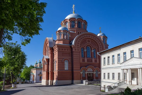 Monastère Pokrovsky Khotkov Khotkovo Sur Rivière Pazhe — Photo