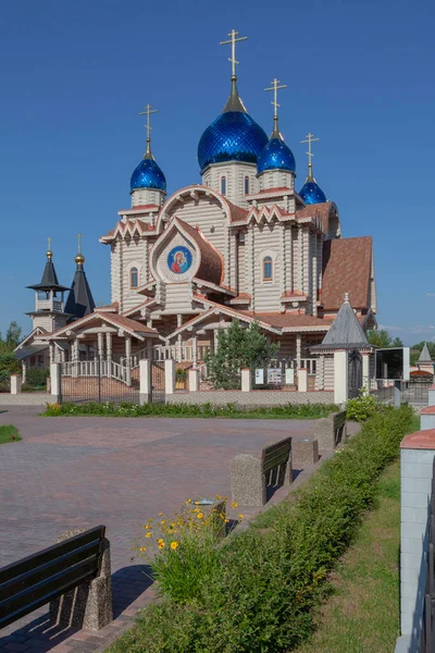 Ärkeängel Mikaels Pittoreska Träkyrka Busharino Ryssland — Stockfoto