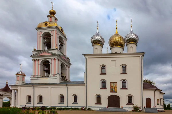 Monastère Descente Croix Vivifiante Seigneur Dans Village Pogost Krest Russie — Photo