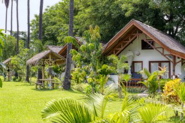 Hint Okyanusu 'ndaki Gili Hava Adası. 03.01.2017 Otel ve çevresi. Çevre dostu ada.