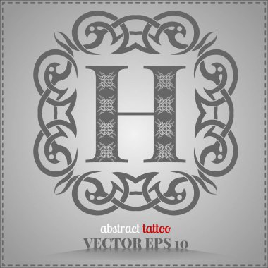 Yaratıcılığınız için Kelt deseni, kişiselleştirilmiş, soyut dövme unsuru