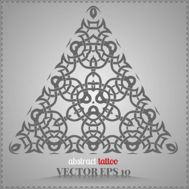 Yaratıcılığınız için Kelt deseni, kişiselleştirilmiş, soyut dövme unsuru