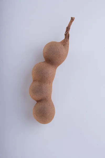 Tamarind isolado sobre fundo branco. — Fotografia de Stock