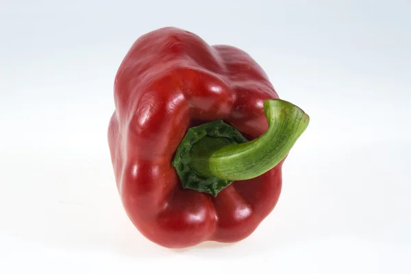 Red bell pepper on white background. — Stock Photo, Image