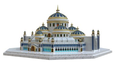 Büyük Cami 3D oluşturma