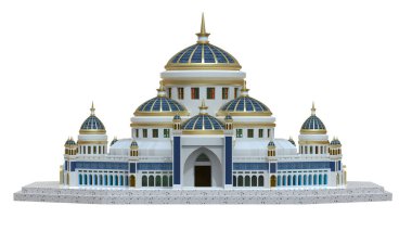 Büyük Cami 3D oluşturma