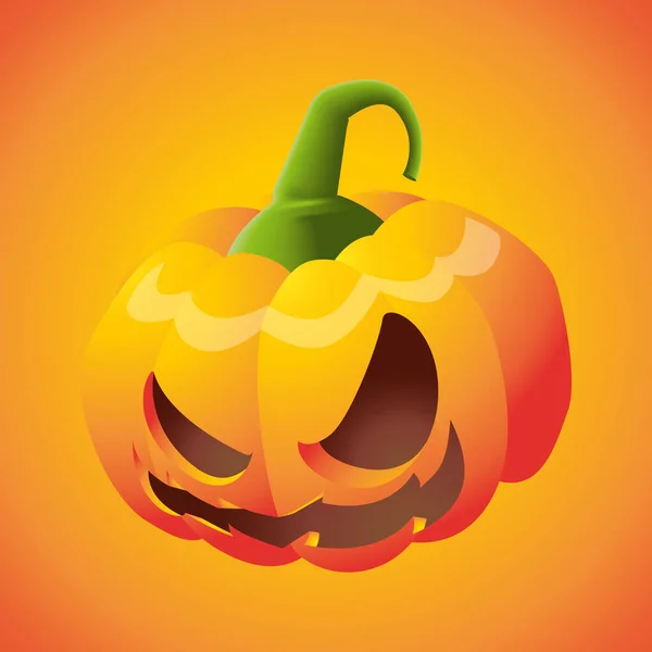 Halloween Vector Jack Cabeza Linterna — Archivo Imágenes Vectoriales