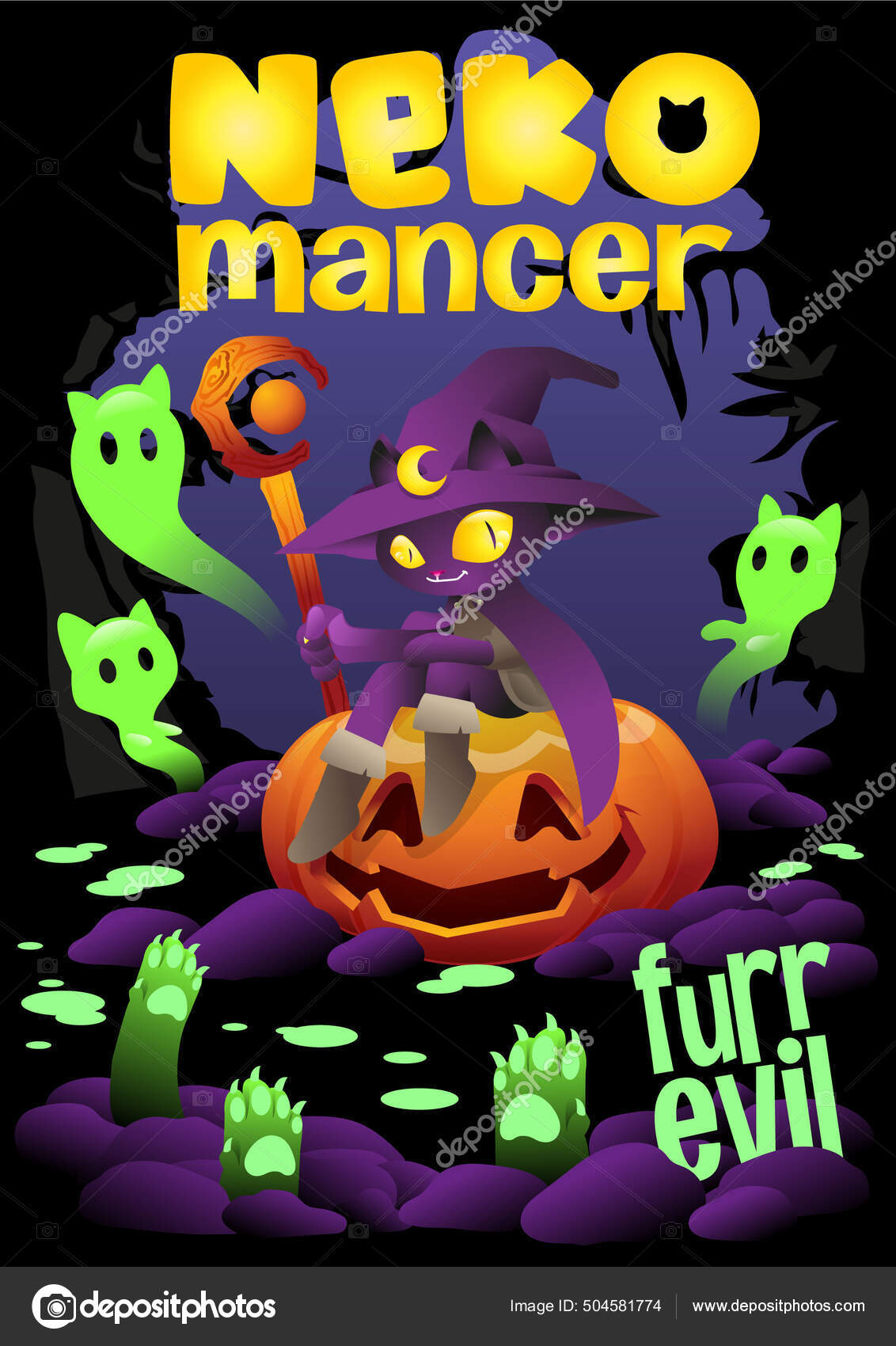 Black Cat Banner Black Kitten Funny Arkivvektor (royaltyfri) 2180901425 |  Shutterstock, image size:1132x1700