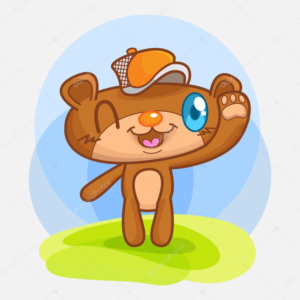 cute mini bear vector cartoon 02
