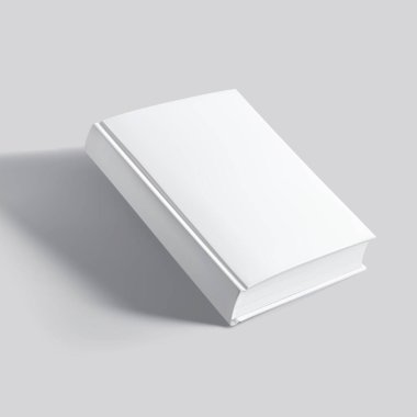 Perspektif olarak kapalı bir kitabın vektör illüstrasyonu. Bilgi, edebiyat, okula dönüş, eğitim kavramı. Model modelleri, gösterim içeriği, şablonlar ve minimalist görseller için gerçekçi illüstrasyon.