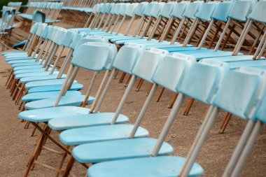 Açık hava olay için boş koltuk