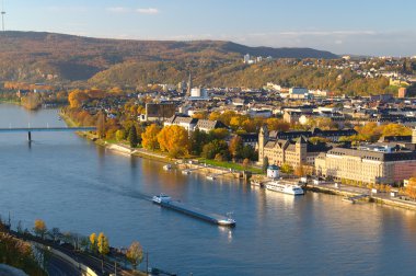Koblenz güneşli bir sonbahar sabahı