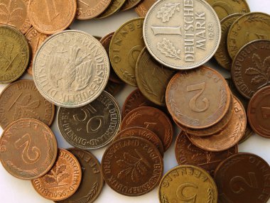 Eski Alman paralar (Alman Markı ve Pfennig)