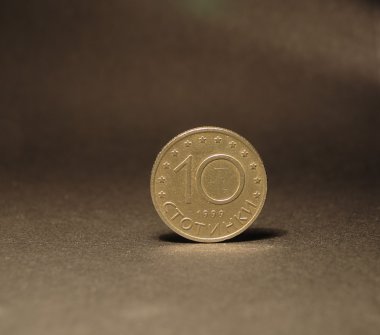 10 stotinki sikke (yakın)