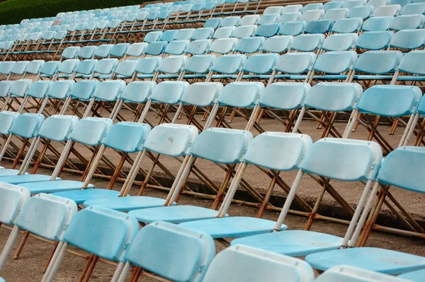 Empty seats for open air event — Stock Photo, Image