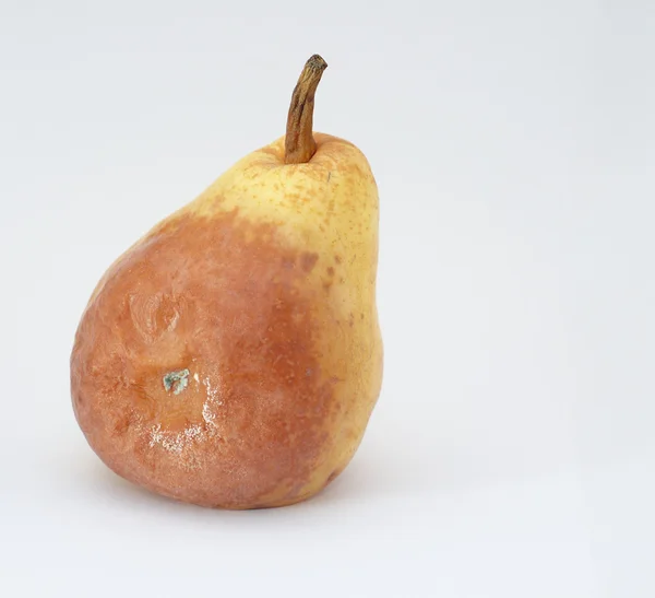 Moldy pear (close up) — Stock Photo, Image