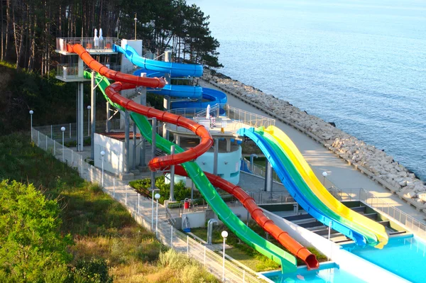 Aquapark a munkaidőn kívül — Stock Fotó