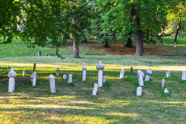 Historical Tombstones Islamic Cemetery Park Sarajevo Bosnia Herzegovina — Stock Photo, Image