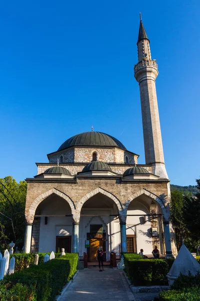 Utsikt Över Den Historiska Ali Pasha Moskén Sarajevo Bosnien Och — Stockfoto