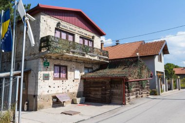Saraybosna 'daki Umut Müzesi binası. Bosna-Hersek. 19 Eylül 2018