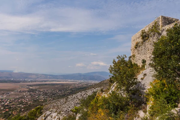 Vista Desde Cima Montaña Ciudad Blagaj Día Soleado Bosnia Herzegovina — Foto de Stock